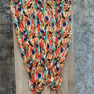 Colorful Abstract Print Women's Skirt